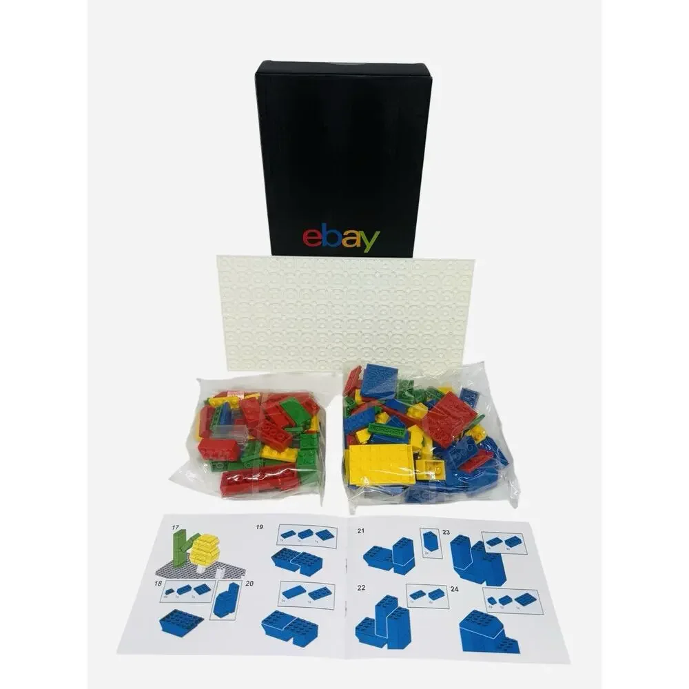 eBay Logo LEGO Set Unassembled Red Blue Yellow Green Building Toy New Limited ED